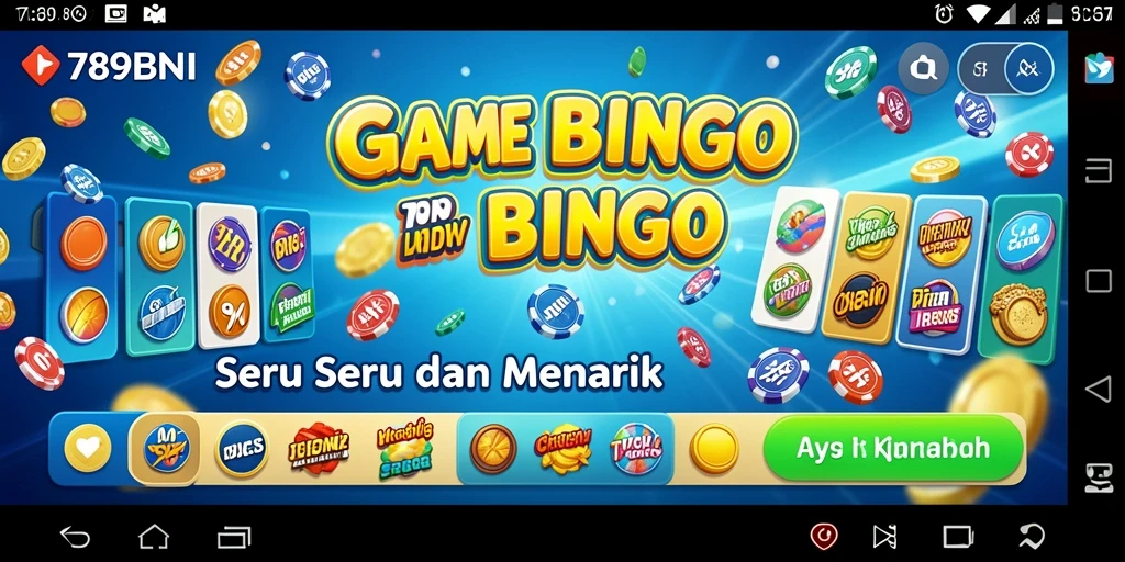 Screenshot 789BNI menampilkan gameplay Bingo yang menarik.