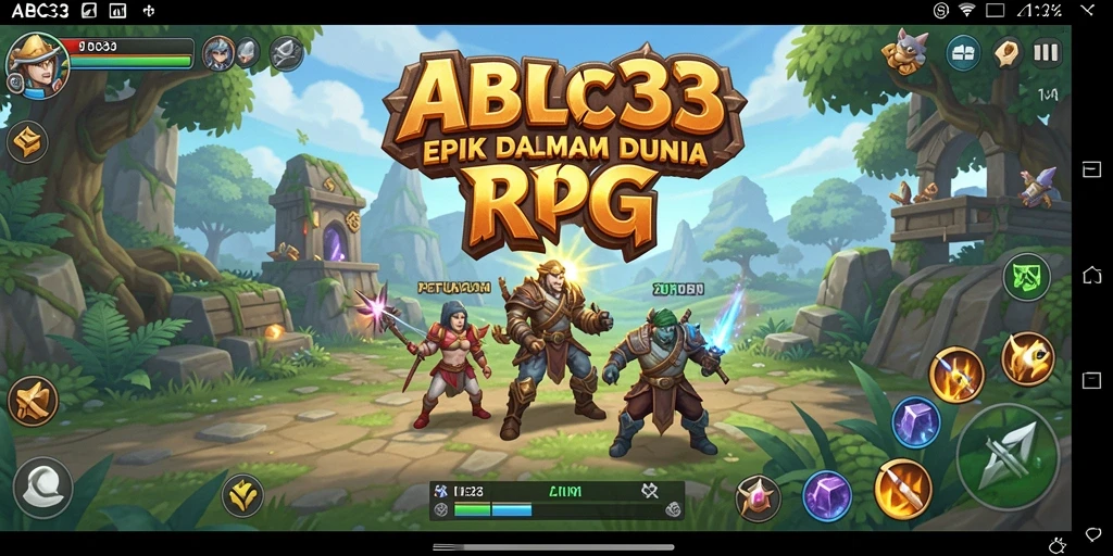 Screenshot menampilkan gameplay seru RPG di dunia fantasi.