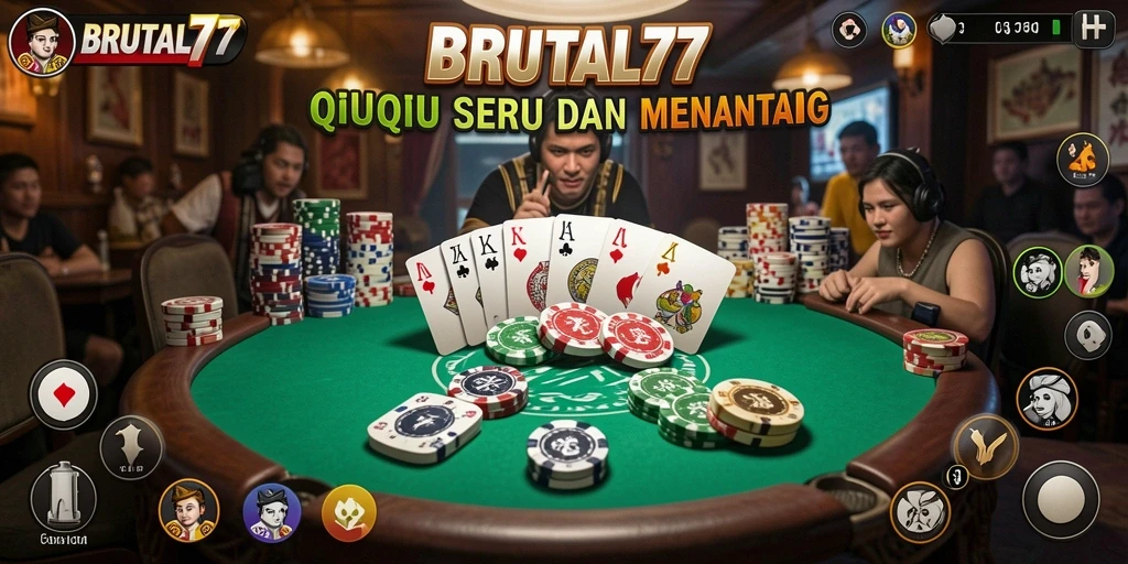 Tampilan gameplay seru dan menegangkan di BRUTAL77.