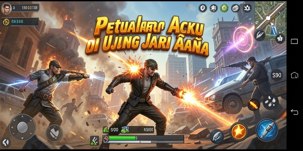 Tampilan seru dari gameplay aksi S80 saat bertempur melawan musuh.
