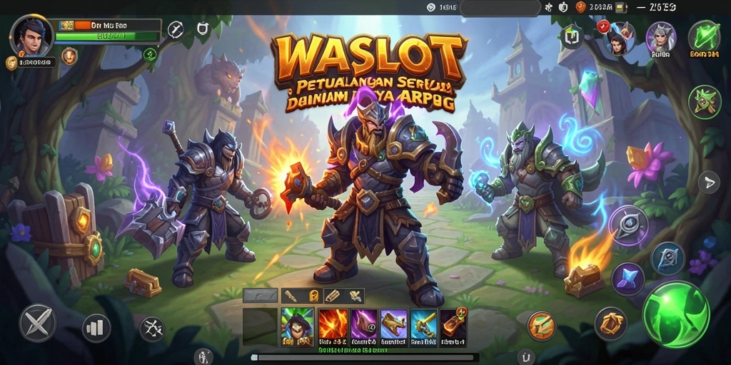 Screenshot menunjukkan aksi seru dalam gameplay ARPG WASLOT.