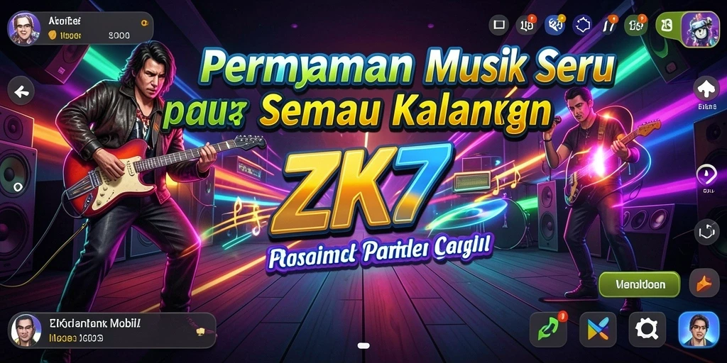 Tampilan gameplay ZK7 yang penuh warna dan interaktif.